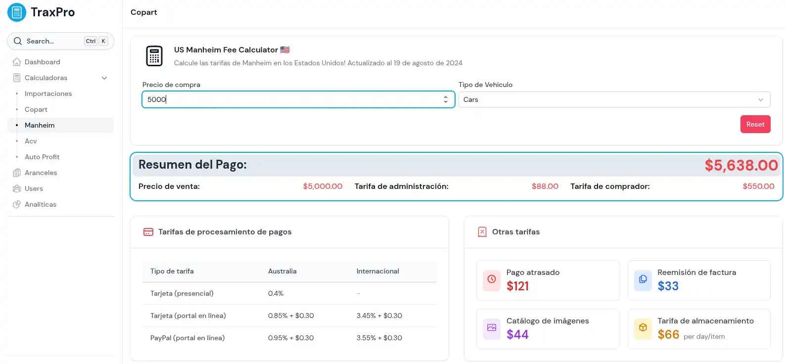 dashboard using shadcn-vue